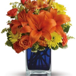 Teleflora Summer Nights Flower Arangement - As Shown